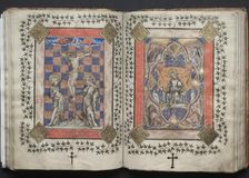 The Gotha Missal: Fol. 63v, Crucifixion, c. 1375. Creator: Master of the Boqueteaux (French); Workshop, and