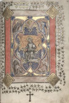 The Gotha Missal: Fol. 64r, Christ in Majesty, c. 1375. Creator: Master of the Boqueteaux (French); Workshop, and