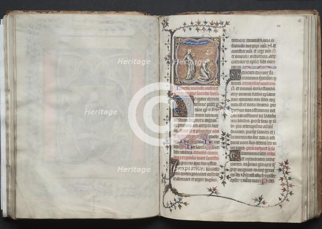 The Gotha Missal: Fol. 65r, The Church and the Synagogue, c. 1375. Creator: Master of the Boqueteaux (French); Workshop, and.