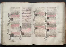 The Gotha Missal: Fol. 67v, Text, c. 1375. Creator: Master of the Boqueteaux (French); Workshop, and
