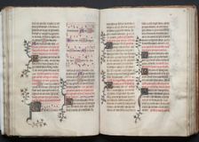 The Gotha Missal: Fol. 67v, Text, c. 1375. Creator: Master of the Boqueteaux (French); Workshop, and