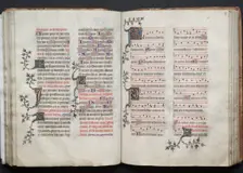 The Gotha Missal: Fol. 67r, Text, c. 1375. Creator: Master of the Boqueteaux (French); Workshop, and