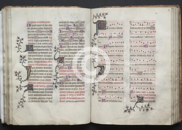 The Gotha Missal: Fol. 67r, Text, c. 1375. Creator: Master of the Boqueteaux (French); Workshop, and.