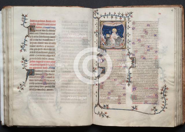 The Gotha Missal: Fol. 68v, Text, c. 1375. Creator: Master of the Boqueteaux (French); Workshop, and.