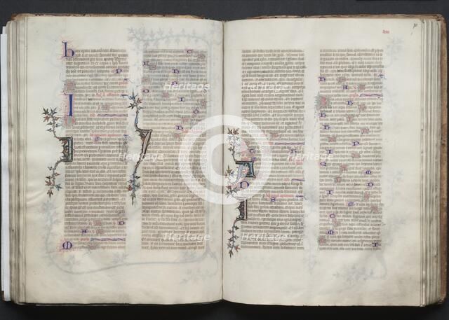 The Gotha Missal: Fol. 69v, Text, c. 1375. Creator: Master of the Boqueteaux (French); Workshop, and.