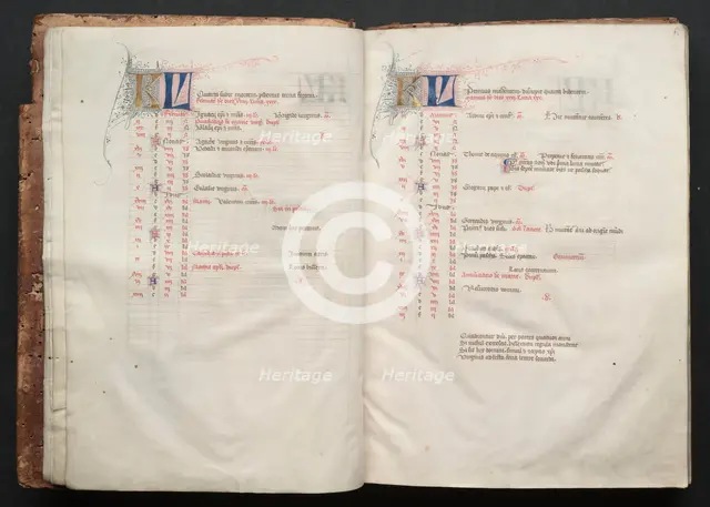 The Gotha Missal: Fol. 6r, Text, c. 1375. Creator: Master of the Boqueteaux (French); Workshop, and.