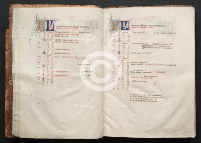 The Gotha Missal: Fol. 6r, Text, c. 1375. Creator: Master of the Boqueteaux (French); Workshop, and.