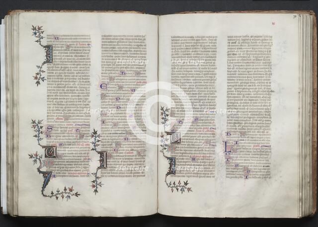 The Gotha Missal: Fol. 70v, Text, c. 1375. Creator: Master of the Boqueteaux (French); Workshop, and.