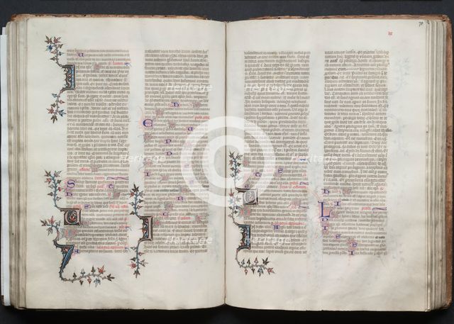 The Gotha Missal: Fol. 71r, Text, c. 1375. Creator: Master of the Boqueteaux (French); Workshop, and.