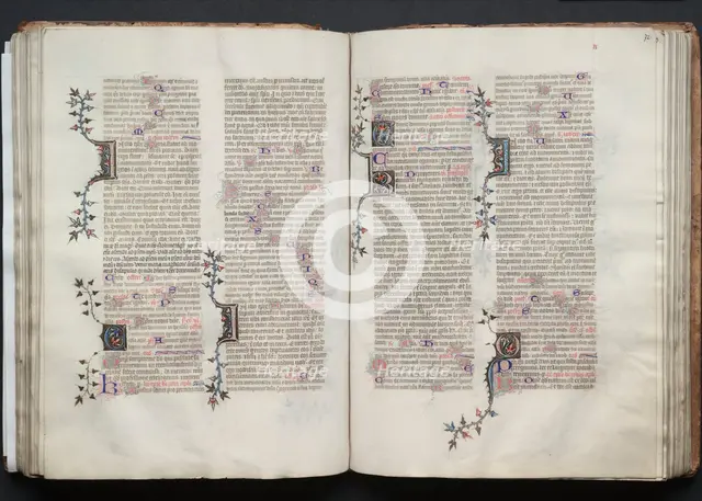 The Gotha Missal: Fol. 72r, Text, c. 1375. Creator: Master of the Boqueteaux (French); Workshop, and.
