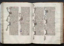 The Gotha Missal: Fol. 73v, Text, c. 1375. Creator: Master of the Boqueteaux (French); Workshop, and