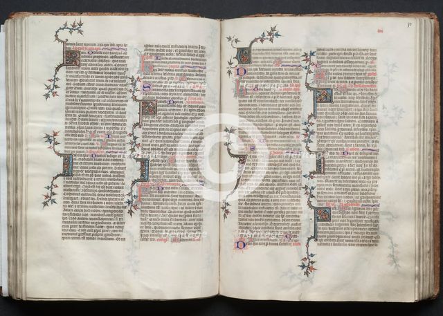 The Gotha Missal: Fol. 74v, Text, c. 1375. Creator: Master of the Boqueteaux (French); Workshop, and.