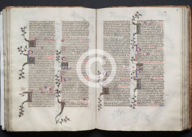 The Gotha Missal: Fol. 76r, Text, c. 1375. Creator: Master of the Boqueteaux (French); Workshop, and.