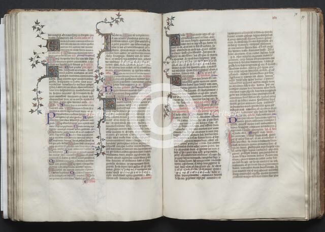 The Gotha Missal: Fol. 77v, Text, c. 1375. Creator: Master of the Boqueteaux (French); Workshop, and.