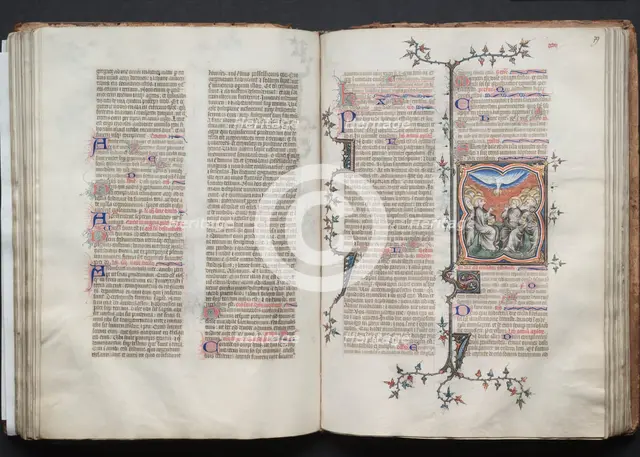 The Gotha Missal: Fol. 78v, Text, c. 1375. Creator: Master of the Boqueteaux (French); Workshop, and.