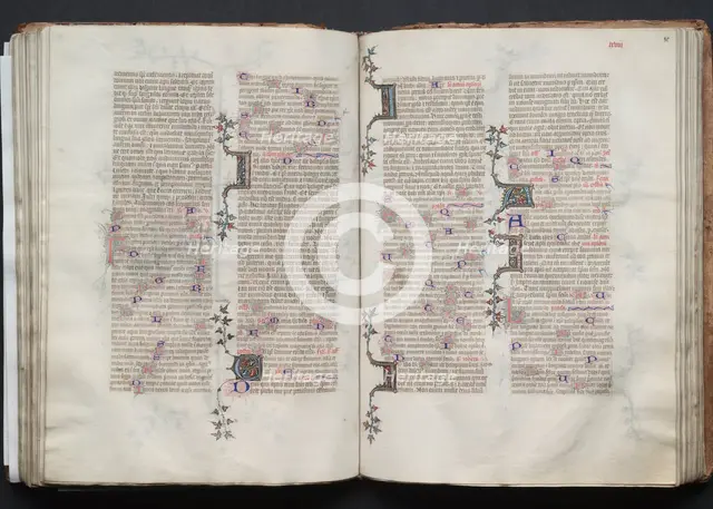 The Gotha Missal: Fol. 79v, Text, c. 1375. Creator: Master of the Boqueteaux (French); Workshop, and.