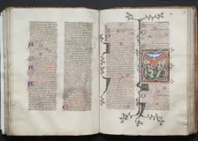 The Gotha Missal: Fol 79r, The Pentecost, c. 1375. Creator: Master of the Boqueteaux (French); Workshop, and