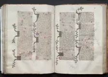 The Gotha Missal: Fol. 80v, Text, c. 1375. Creator: Master of the Boqueteaux (French); Workshop, and