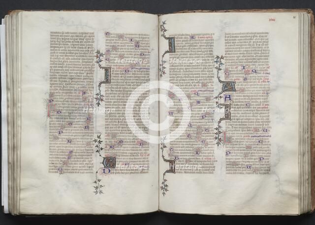 The Gotha Missal: Fol. 80r, Text, c. 1375. Creator: Master of the Boqueteaux (French); Workshop, and.