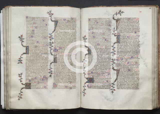 The Gotha Missal: Fol. 81r, Text, c. 1375. Creator: Master of the Boqueteaux (French); Workshop, and.