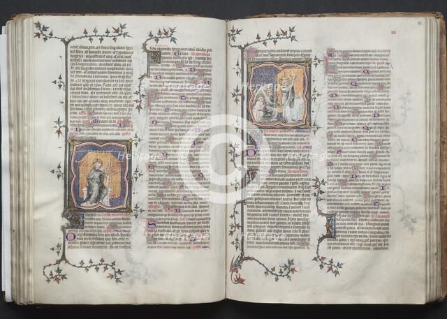 The Gotha Missal: Fol. 83r, Corpus Domini, c. 1375. Creator: Master of the Boqueteaux (French); Workshop, and.