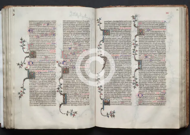 The Gotha Missal: Fol. 84r, Text, c. 1375. Creator: Master of the Boqueteaux (French); Workshop, and.