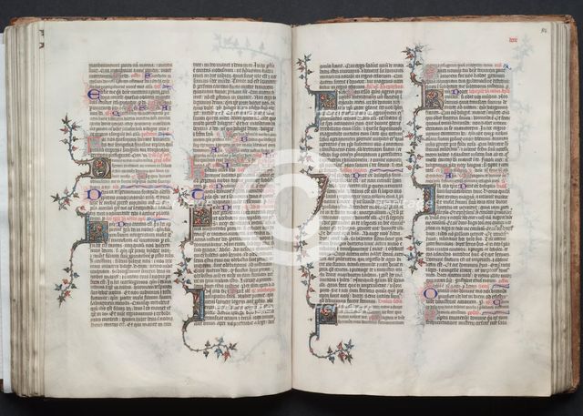 The Gotha Missal: Fol. 84r, Text, c. 1375. Creator: Master of the Boqueteaux (French); Workshop, and.