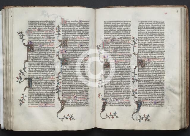 The Gotha Missal: Fol. 86v, Text, c. 1375. Creator: Master of the Boqueteaux (French); Workshop, and.