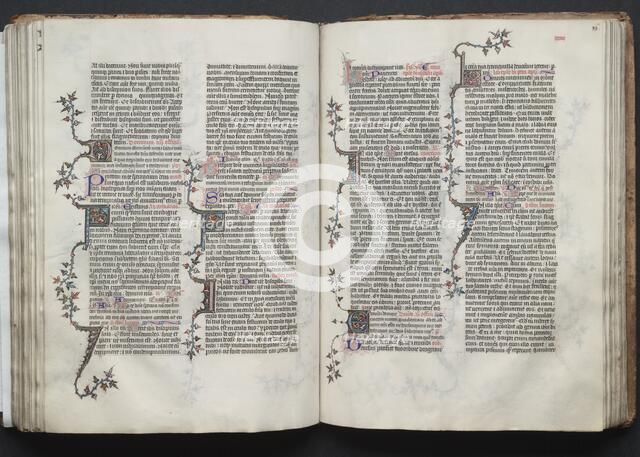 The Gotha Missal: Fol. 86r, Text, c. 1375. Creator: Master of the Boqueteaux (French); Workshop, and.