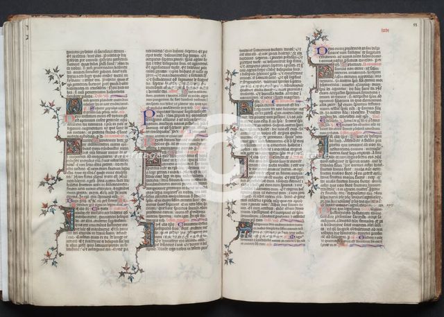 The Gotha Missal: Fol. 87v, Text, c. 1375. Creator: Master of the Boqueteaux (French); Workshop, and.