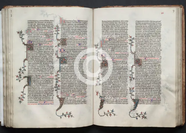 The Gotha Missal: Fol. 87r, Text , c. 1375. Creator: Master of the Boqueteaux (French); Workshop, and.