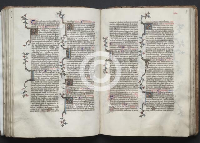 The Gotha Missal: Fol. 88v, Text, c. 1375. Creator: Master of the Boqueteaux (French); Workshop, and.