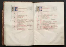 The Gotha Missal: Fol. 8r, Text, c. 1375. Creator: Master of the Boqueteaux (French); Workshop, and