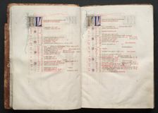 The Gotha Missal: Fol. 8r, Text, c. 1375. Creator: Master of the Boqueteaux (French); Workshop, and