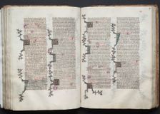 The Gotha Missal: Fol. 90v, Text, c. 1375. Creator: Master of the Boqueteaux (French); Workshop, and