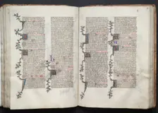 The Gotha Missal: Fol. 91v, Text, c. 1375. Creator: Master of the Boqueteaux (French); Workshop, and