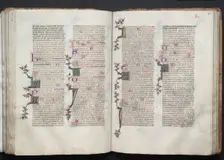The Gotha Missal: Fol. 94v, Text, c. 1375. Creator: Master of the Boqueteaux (French); Workshop, and