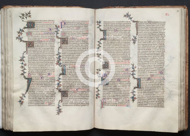 The Gotha Missal: Fol. 94r, Text, c. 1375. Creator: Master of the Boqueteaux (French); Workshop, and.