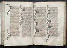 The Gotha Missal: Fol. 95v, Text, c. 1375. Creator: Master of the Boqueteaux (French); Workshop, and