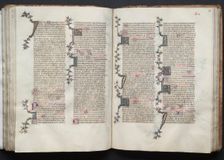The Gotha Missal: Fol. 95v, Text, c. 1375. Creator: Master of the Boqueteaux (French); Workshop, and