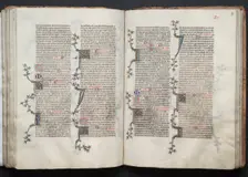 The Gotha Missal: Fol. 96v, Text, c. 1375. Creator: Master of the Boqueteaux (French); Workshop, and