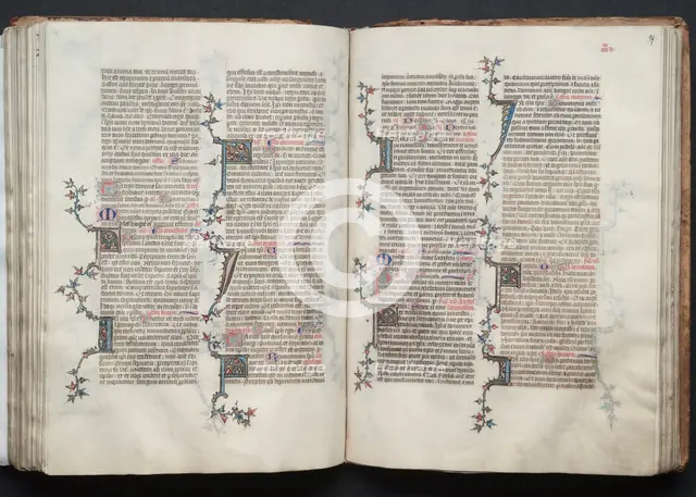 The Gotha Missal: Fol. 96v, Text, c. 1375. Creator: Master of the Boqueteaux (French); Workshop, and.
