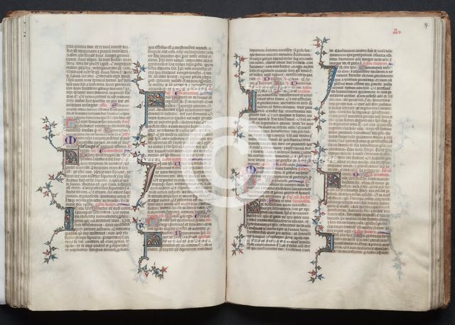 The Gotha Missal: Fol. 96v, Text, c. 1375. Creator: Master of the Boqueteaux (French); Workshop, and.