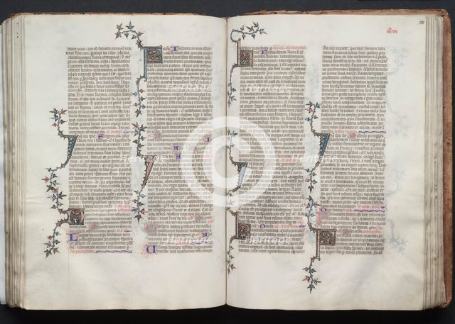 The Gotha Missal: Fol. 99v, Text, c. 1375. Creator: Master of the Boqueteaux (French); Workshop, and.