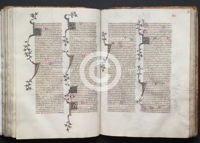 The Gotha Missal: Fol. 99r, Text, c. 1375. Creator: Master of the Boqueteaux (French); Workshop, and.
