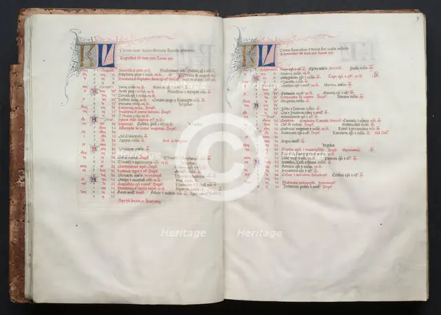The Gotha Missal: Fol. 9r, Text , c. 1375. Creator: Master of the Boqueteaux (French); Workshop, and.