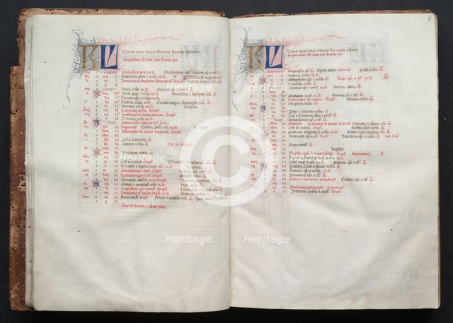 The Gotha Missal: Fol. 9r, Text , c. 1375. Creator: Master of the Boqueteaux (French); Workshop, and.