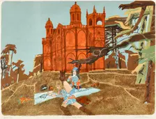 The Gothick Temple, Stowe, 1971. Creator: Leonard Rosoman