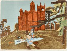 The Gothick Temple, Stowe, 1971. Creator: Leonard Rosoman