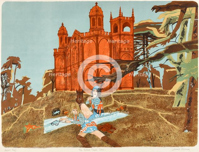 The Gothick Temple, Stowe, 1971. Creator: Leonard Rosoman.
